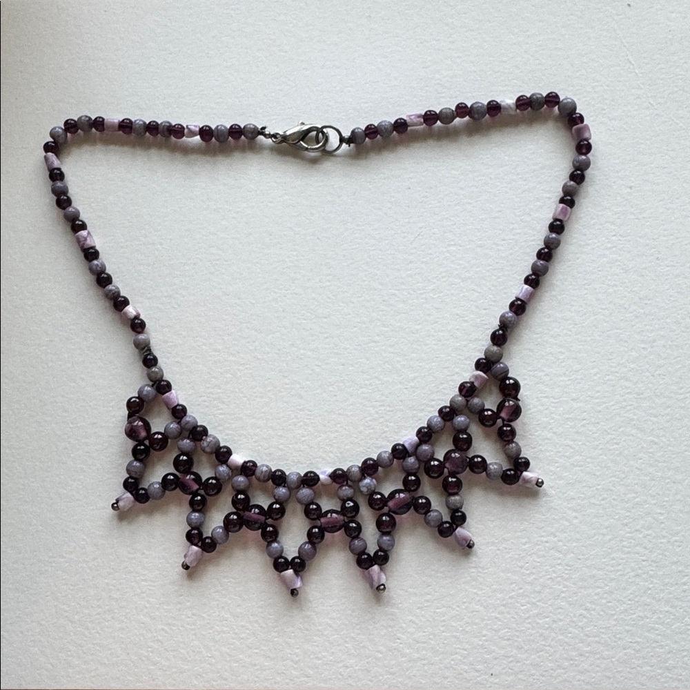 Beaded handmade Renaissance festival necklace